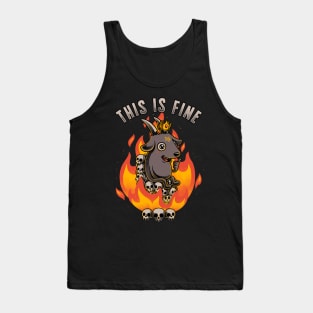 Fire Demon Meme Fine Tank Top